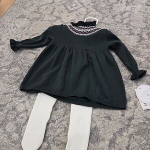 Edgehill Collection Dark Green and White Kids Matching Set